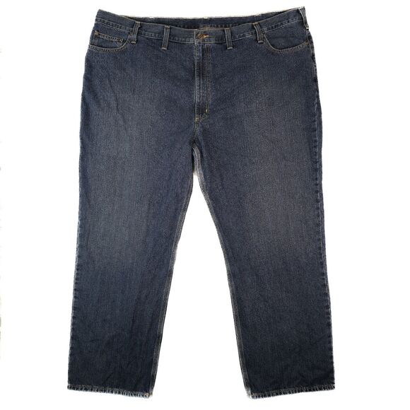 Carhartt Jeans Mens 52x32 Relaxed Fit Straight Leg Holter 101483-968 Workwear - Picture 1 of 9